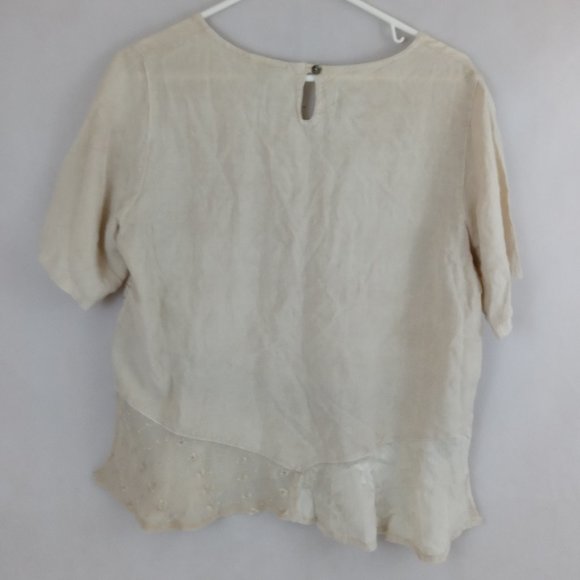 NWT L.S.I Foan Colored Blouse Size 1 - Picture 2 of 7